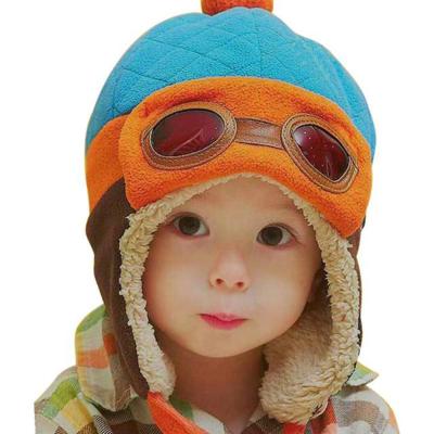 China breathable & Waterproof Baby Boy Girls Crochet Earflap Winter Warm Beanie Pilot Aviator Cartoon Hats for sale