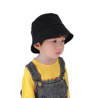 China breathable & Child's Bucket Hat Cute Flat Fashion Black Ring Cute Summer Panama Fisherman New Cap Waterproof for sale