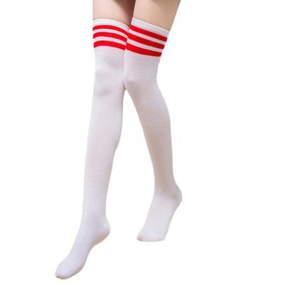 China Women Breathable Thigh High Socks Cotton Over The Knee Socks Student Japanese Stocking Long Booties For Girls Knee for sale