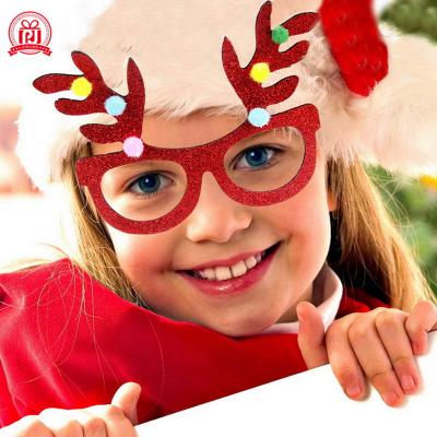 China Christmas Ornaments Santa Claus Xmas Tree Elk Glasses Sight Glass Merry Christmas Decorations for sale