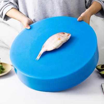 China Viable commercial color meat grinder pe round rust proof thickened plastic cutting board for sale