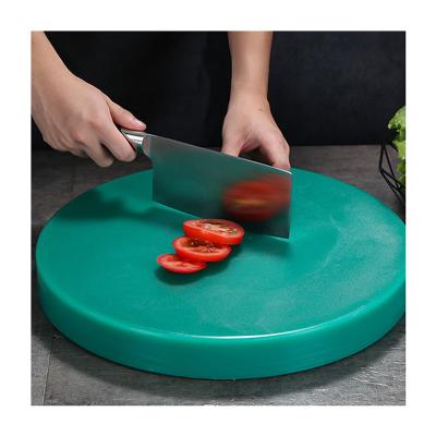 China Free Sample Viable Wholesale Kitchenware Non-Slip Plastic Round Cutting Board In Different Color Chopper for sale