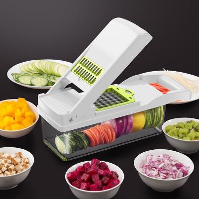 China Free Sample Viable Amazon Hit Kitchen Accessories 12 in 1 Vegetable Potato Peeler Vggie Slicer Fullstar Cleaver for sale