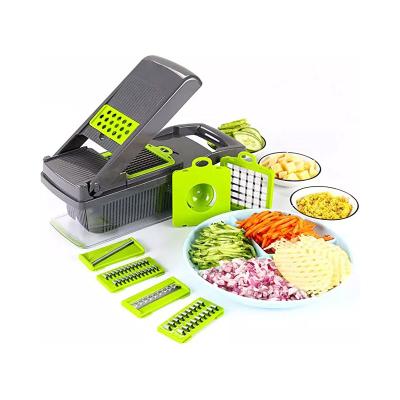 China Viable Vegetable Chopper Machine Fullstar 9 in-1 Deluxe Vegetable Cleaver Chopper Kitchen Tools Fruit and Vegetable Chopper for sale