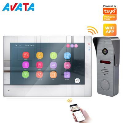 China tuya door intercom system wireless video doorbell with Wi-Fi function for villa intercom doorbell for sale