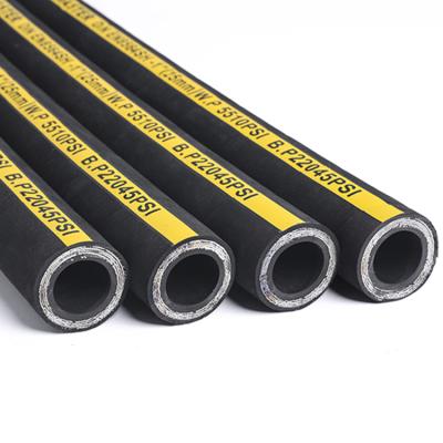 China Low Oil Hydraulic Fluids Turkey EN856 Standard 4SP With ISO Certification Steel Wire Reinforced Hydraulic Rubber Hose for sale