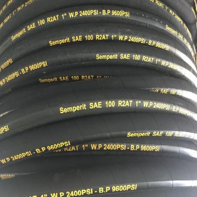 China Semperit Main Construction Equipment Quality Italian Brand Reinforcement Rubber Hydraulic Hose for sale