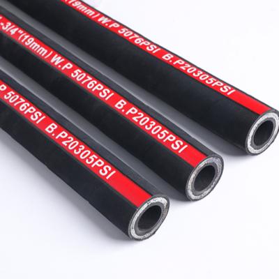 China Petroleum Base Hydraulic Fluids Oil Tube / Aotong Brand High Pressure Rubber Hose Best Quality for sale