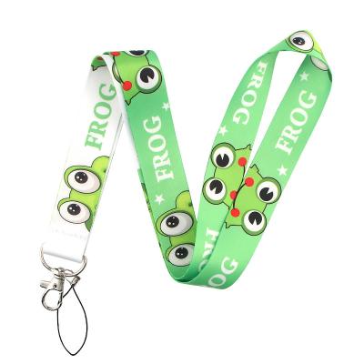 China 100% eco-friendly spot cartoon cute animal lanyards printed neck lanyards unicorn cell phone lanyard for sale