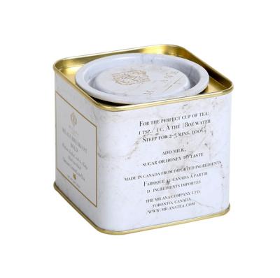 China High Quality Metal Can For Tea Packaging Square Tin Box Tin Packaging Tea / Coffee Cans à venda