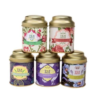 Chine High Quality Food Grade Round Tea Tin/Small Custom Tin Packaging/Metal Cans à vendre