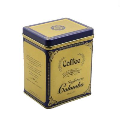 China High Quality Metal Cans For Coffee/Tea Packaging Rectangle Tin Box for sale