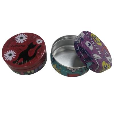 China High Quality Screw Lid Metal Cans Beauty Cans Cosmetics Tins Round Shape Cosmetics Tins Aluminium Tin Boxes for sale