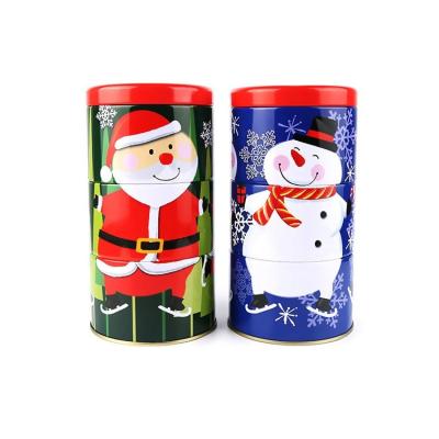 Chine High Quality Metal Can For Gift Packaging Airtight Lid Stackable Round Gift Tin Box For Kids à vendre