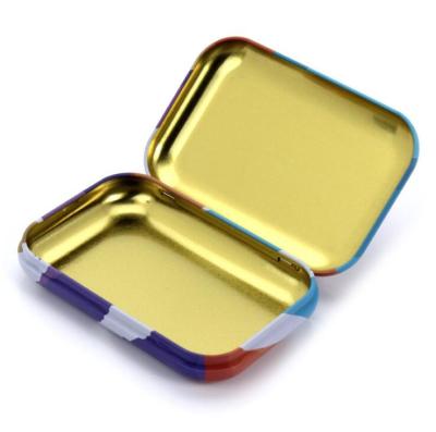 China High Quality Metal Can For Candy/Mint Packaging Rectangle With Hinge Tin Box for sale