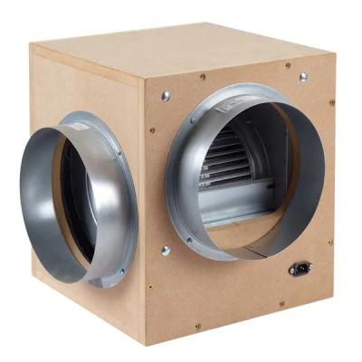 China Factory Wooden Box Fan MDF Duct Fan Quiet Acoustic Hydroponics for sale