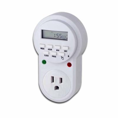 China Hydroponics Lighting Weekly Use Greenhouse Digital Timer Switch Socket for sale