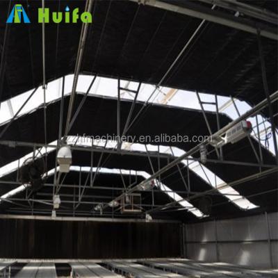 China Temperature Control Greenhouse With Dep Motorized Blackout Lightweight Greenhouse for sale