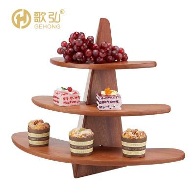 China New Desgin China Factory Modern Design Cake Stand Hotel Buffet Food Display Rack for sale