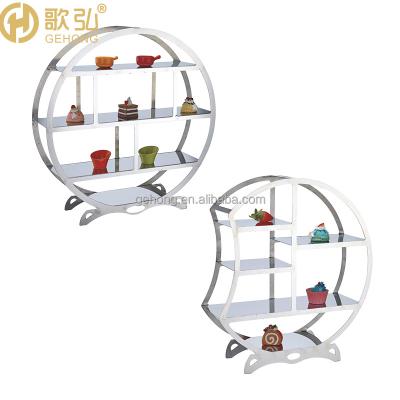 China Modern luxury cold catering display stand decoracion table top buffet altitude buffet food display for sale