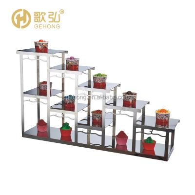 China Modern luxury buffet metal display stand wedding props for display stand good price display stand for sale