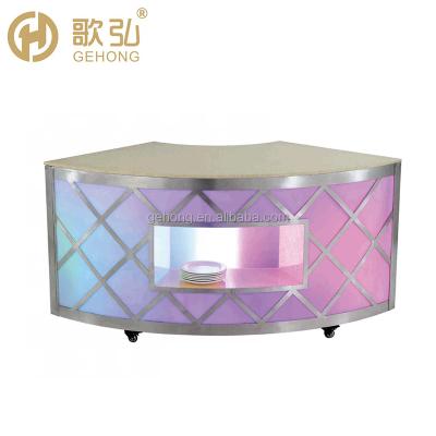 China Wholesale modern restaurant buffet furniture bar buffet induction food warmer counter table lamps display dresser decorations for sale