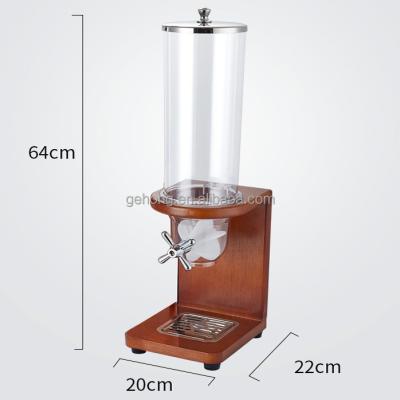 China Wooden Base Double Cereal Dispenser Hotel Double Cereal Dispenser Cereal Dispenser for sale