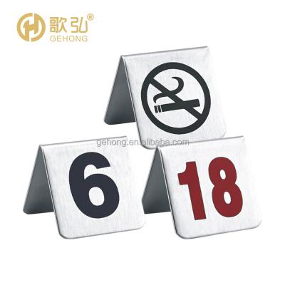 China Stylish OEM ODM Reserved Metal Table Tent Sign for Weddings Restaurant and Business Premises Reunion Christmas Party for sale