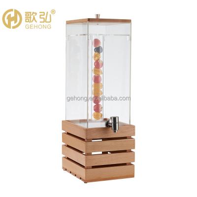 China Commercial Buffet Supplies Service Rectangular Base Plastic Beverage Dispensing Beverage Beverage Juice Dispenser For Restaurant for sale