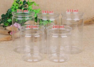 China PET Plastic Bottle Clear Plastic Cylinder Professional SGS QS 280ML for sale