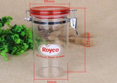 China Food Grade Airtight Canister Clear Plastic Cylinder For Storage Packaging for sale