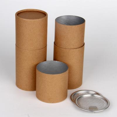 China Dries Empty Food Cans For Snack , Custom Paper Tube Cans Cosmetic for sale