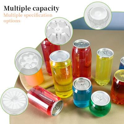 China 210ml Capacity Plastic Food Jar Jars With Aluminum Easy Open Lids for sale