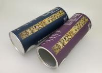 China De Voeringsdocument van de aluminiumfolie Buis Verpakking/Havermeelcontainer 83mm Diameter 230mm Hoogte Te koop