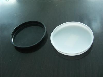 China 83mm Food Grade Black / White PP Products Lid For Paper Tube for sale