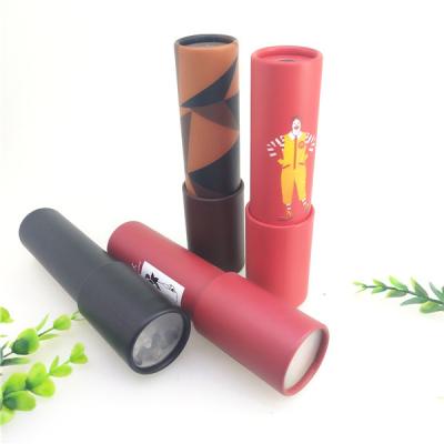 China CMYK Color Cardboard Cylinder Packaging / Custom Paper Crystal Ball Kaleidoscope Kids Tube for sale