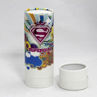 China Moisture-proof Colorful Cylindrical Paper Can Packaging for Underwear and T-shirt for sale