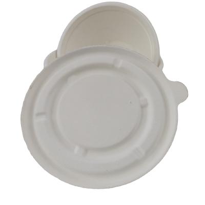 China Natural Sugarcane Pulp Biodegradable Bagasse Bowl Dim Sum Dumpling Takeaway for sale