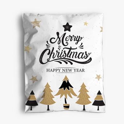 China Double Tape Christmas Poly Courier Shipping Mailing Packaging Bags With Logo zu verkaufen