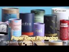 cylinder colorful recyclable paper cans packaging for food cosmetics and matches