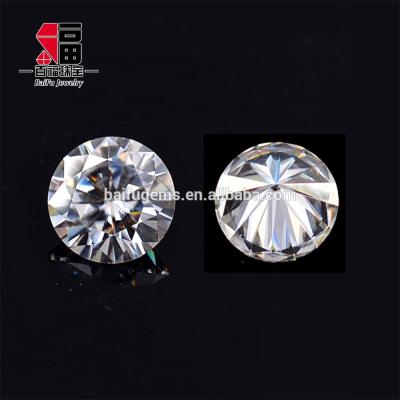 China Fire New Product 10mm Clarity 4ct DEF Color Round Cut Moissanite White Color Set Or Synthetic Diamond for sale