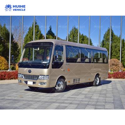 China Fabric Used Yutong Mini Passenger Van Transporter Bus Cheap Price 22 seater for sale