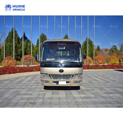 China High Quality Used Fabric Yutong Mini Passenger Van Transporter Bus Cheap Price 22 Seater for sale