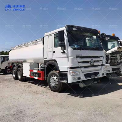 China Carbon steel fuel tank truck 6x4 road state oil tanker transporter truck full used oil tank truck 3000l for sale