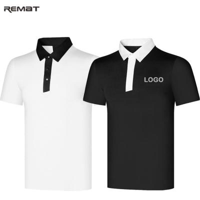 China Custom Short Sleeve Logo Sublimation Tshirt Knit Short Sleeves Quick Dry Golf Polo Shirt Polyester Mens Plain Work Shirt for sale