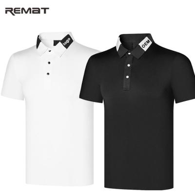 China Custom Men Golf Apparels Business Logo QUICK DRY Quick Dry Polo Shirt for sale