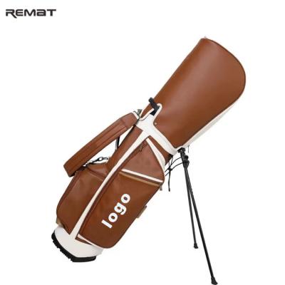 China PU Golf Stand Bag Customized Carry Mini Sunday Golf Bags Lightweight for sale