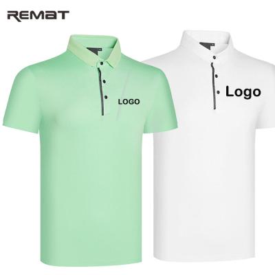 China QUICK DRY Polo Shirt Brand Quality China factory sleeve summer casual design of your own custom mens golf short men for sale