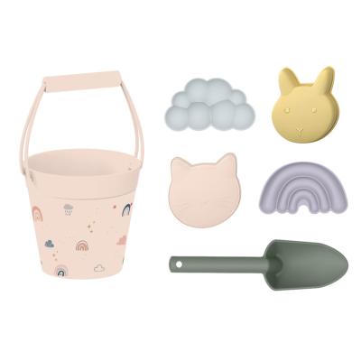 China Hot Selling Sand Molds Set Kids Toys Silicone Beach Bucket Set Toy Making lifetime memories one beach trip at a time! for sale