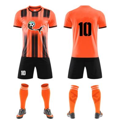 China Latest Design Soccer Jersey Youth Short Sleeve Soccer Wear Quick Dry Breathable Comfortable Custom Soccer Jerseys for sale